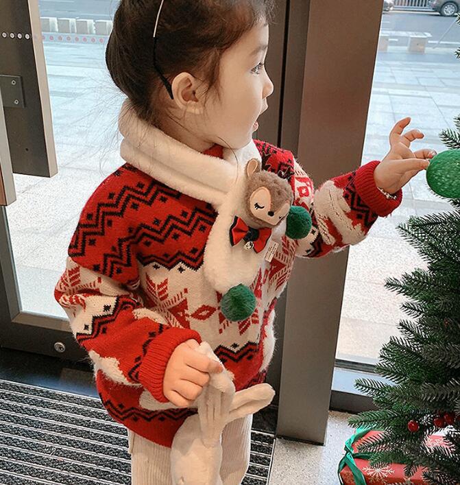 2023★秋冬新作★韓国風子供服★セーター★クリスマス★2色90-150CM