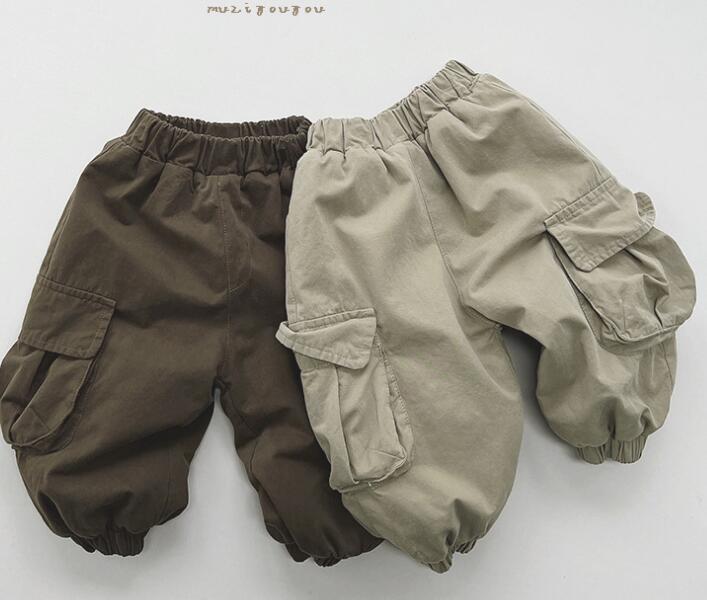 2023冬★子供服　裏起毛付きズボン★80-130cm★2色