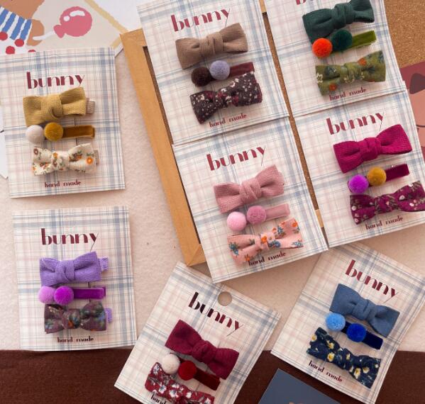 髪飾り★まとめ髪用★ヘアアクセサリー★子供用★キッズ★ヘアピン★3枚入り★多色