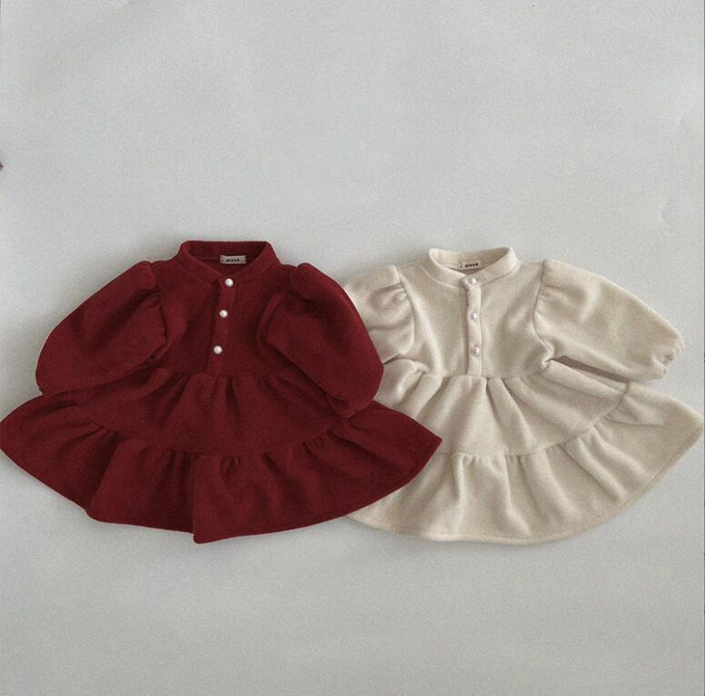 2023★秋冬新作★韓国風ベビー服★ワンピース★2色73-100CM
