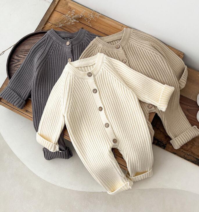 2023★秋冬新作★韓国風ベビー服★ロンパース★厚手★3色66-90CM