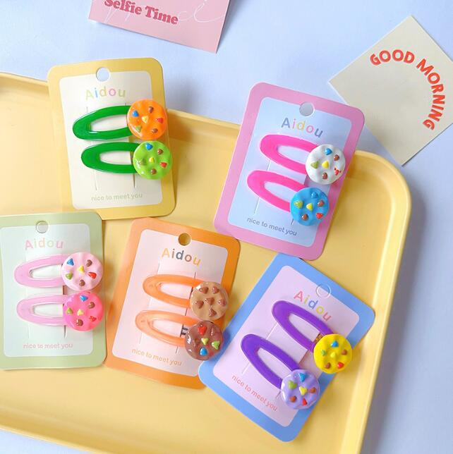 髪飾り★まとめ髪用★ヘアアクセサリー★子供用★キッズ★ヘアピン★2枚入り★多色