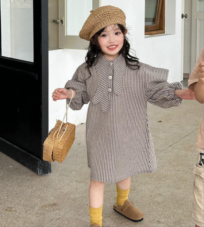 2023★春秋新作★韓国風子供服★ワンピース★7-15
