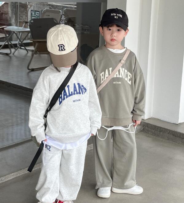 2023秋冬★子供服　トップス+ズボン　セット★80-140cm★2色