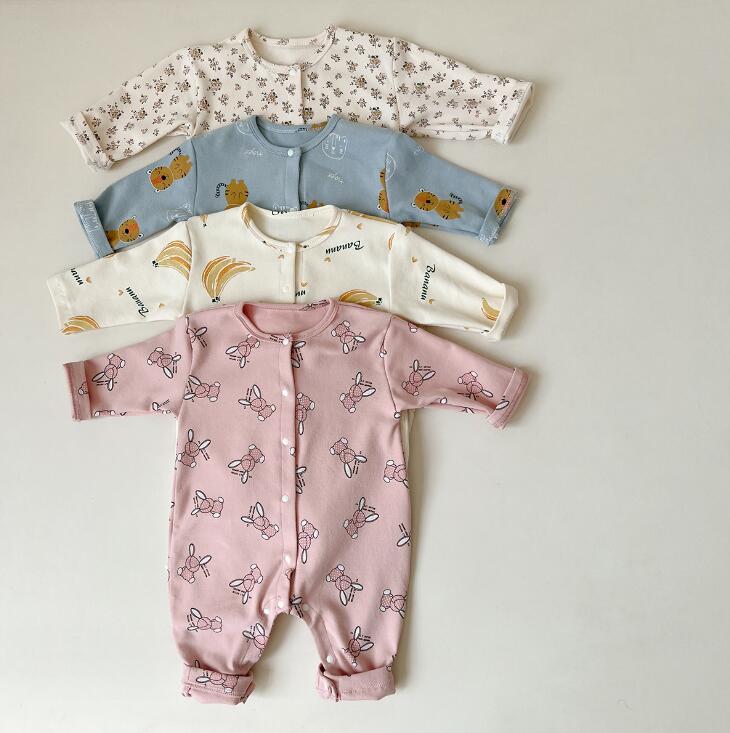 2023★春秋新作★韓国風ベビー服★ロンパース★4色66-90CM