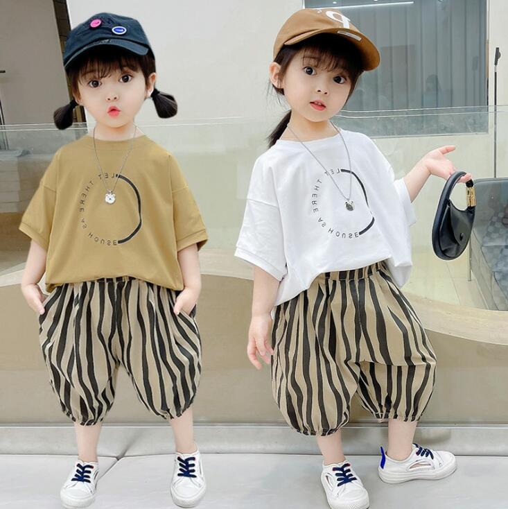 2023★春夏新作★韓国風子供服★トップス+ズボン2セット★2色80-120CM