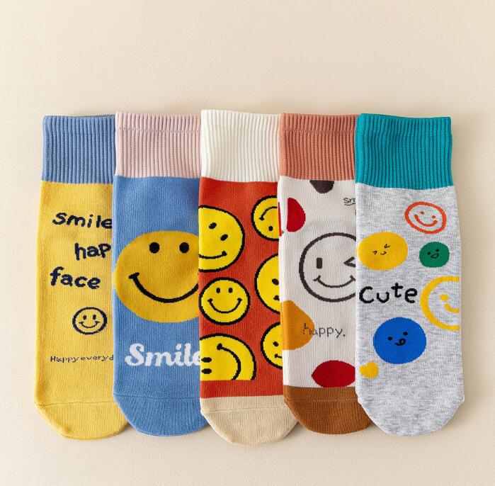 靴下★レディース★ソックス★大人用★女性用靴下★可愛い★笑顔★多色
