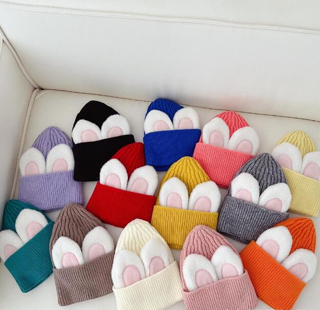 子供用★帽子★キッズ★男女兼用★暖かい★防寒★ニット帽子★可愛い★13色