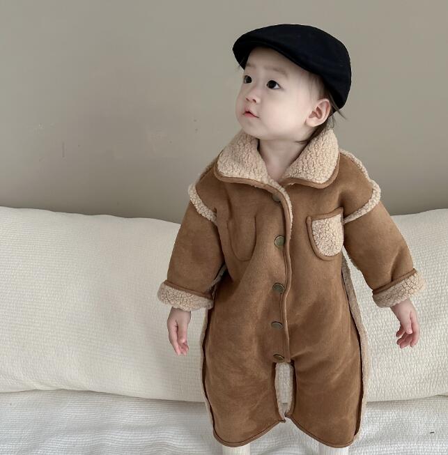 子供服★ロンパース★連体服★裏起毛★韓国風子供服★ベビー★66-100CM