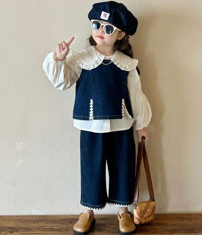 2024年新品★子供服 　ベスト+ズボン&トップス分けて販売★90-140cm★