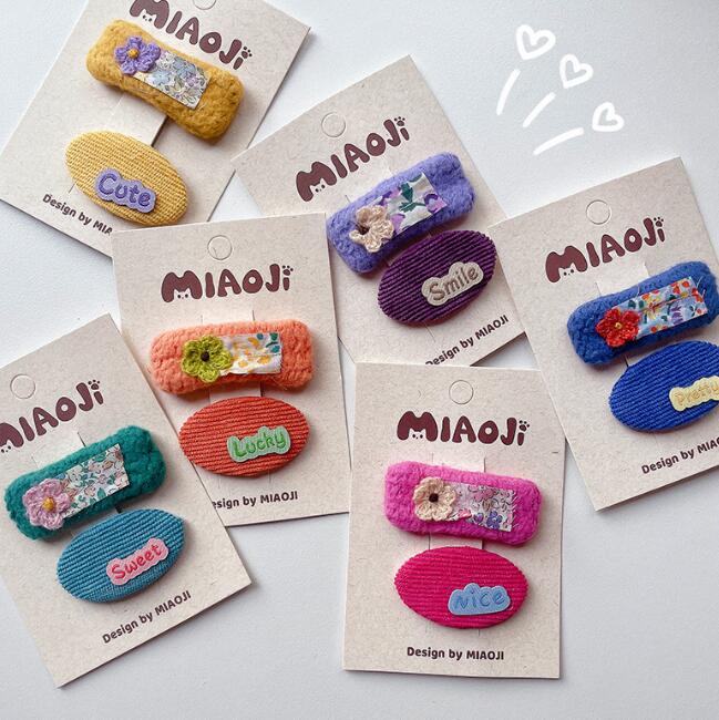 髪飾り★まとめ髪用★ヘアアクセサリー★子供用★キッズ★ヘアピン★2枚入り★多色