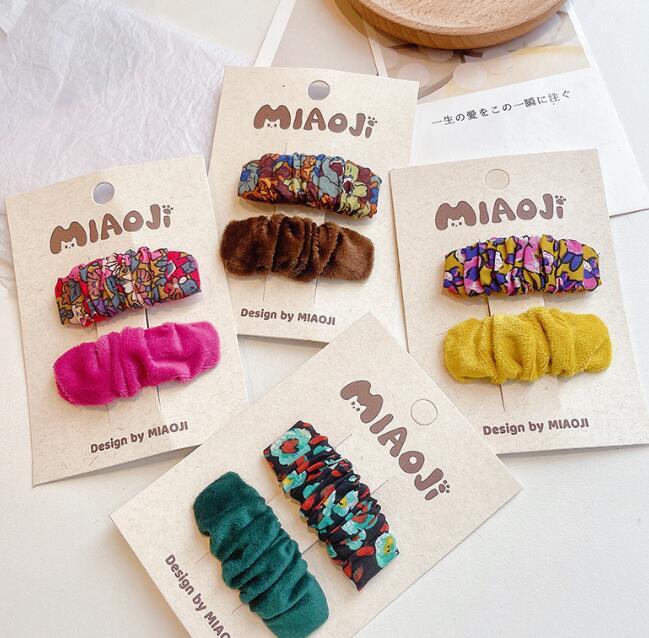 髪飾り★まとめ髪用★ヘアアクセサリー★子供用★キッズ★ヘアピン★2枚入り★多色