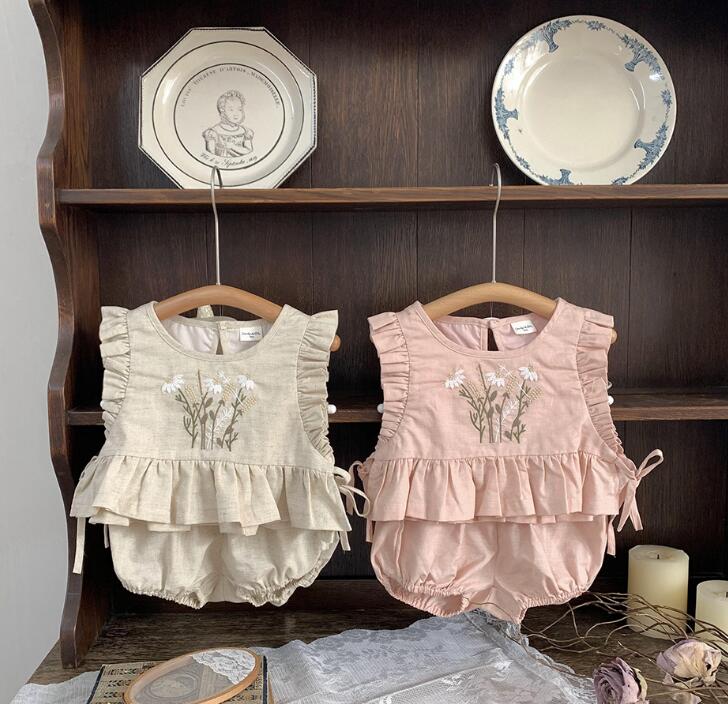 2024年新Cu★子供服　トップス+ズボン　セット★73-100cm★2色