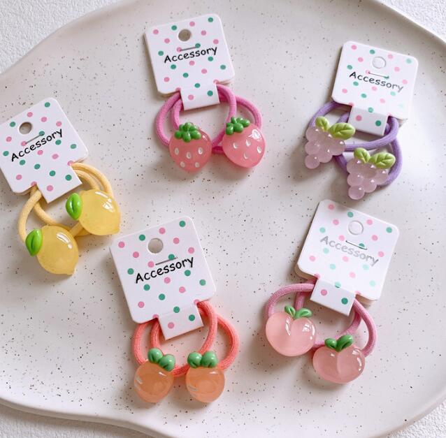 子供用★ヘアゴム★髪飾り★まとめ髪用★ヘアアクセサリー★2枚入り★可愛い★多色