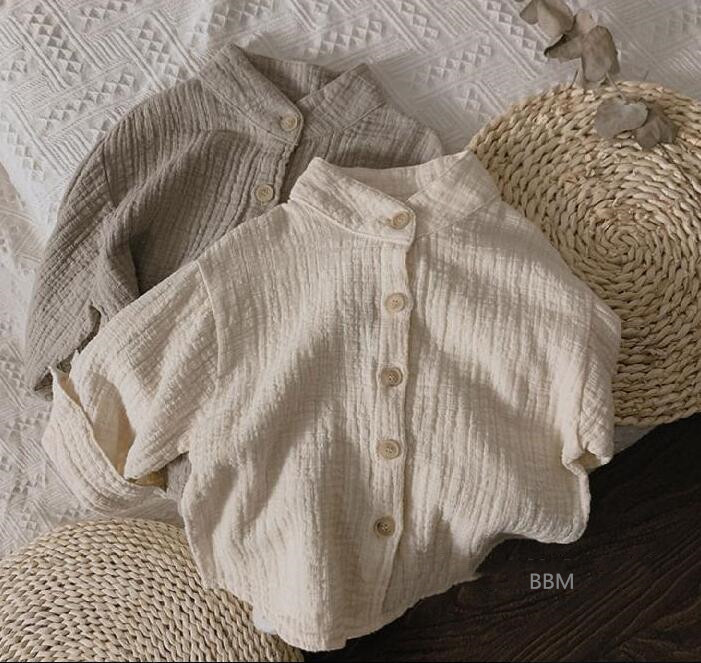 2024★春秋新作★韓国風子供服★シャツ★2色80-130CM