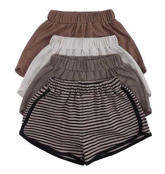 2024新品★子供服★ショートパンツ★韓国風子供服★キッズ　パンツ★無地　男女兼用★4色80-130