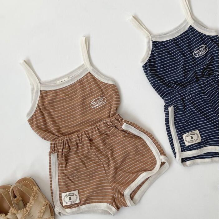 2024★春夏新作★韓国風子供服★トップス+ズボン2セット★2色73-110CM