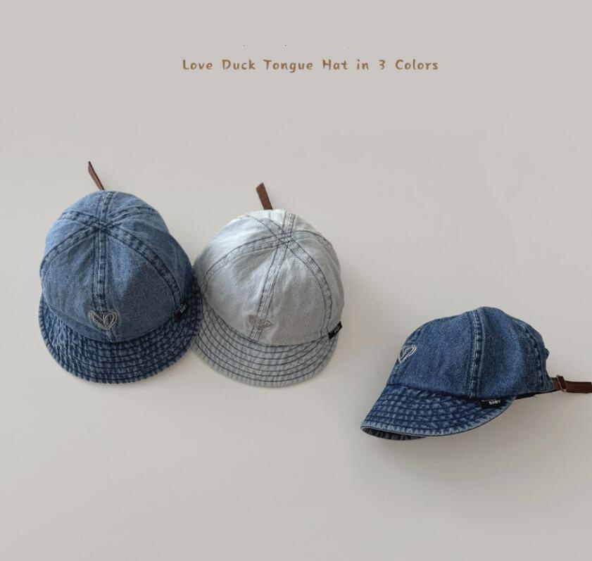 子供用★帽子★キャップ★野球帽★ベビー★男女兼用★日焼け防止★デニム★3色