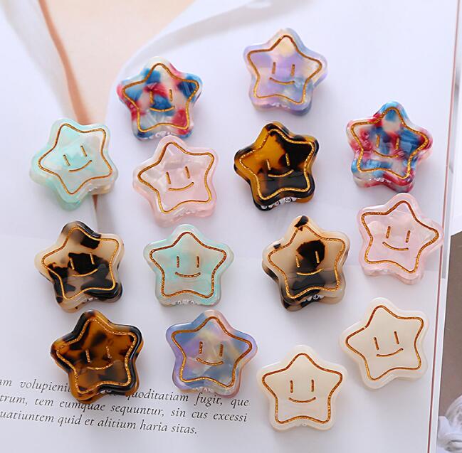 髪飾り★まとめ髪用★ヘアアクセサリー★ヘアクリップ★星★ヘアピン★女の子★多色