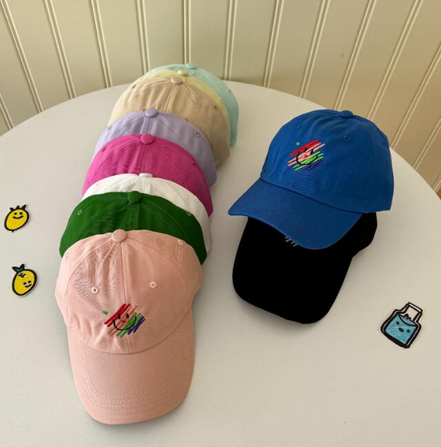 「2024」子供用★帽子★キャップ★キッズ★男女兼用★日焼け防止★野球帽★笑顔★10色