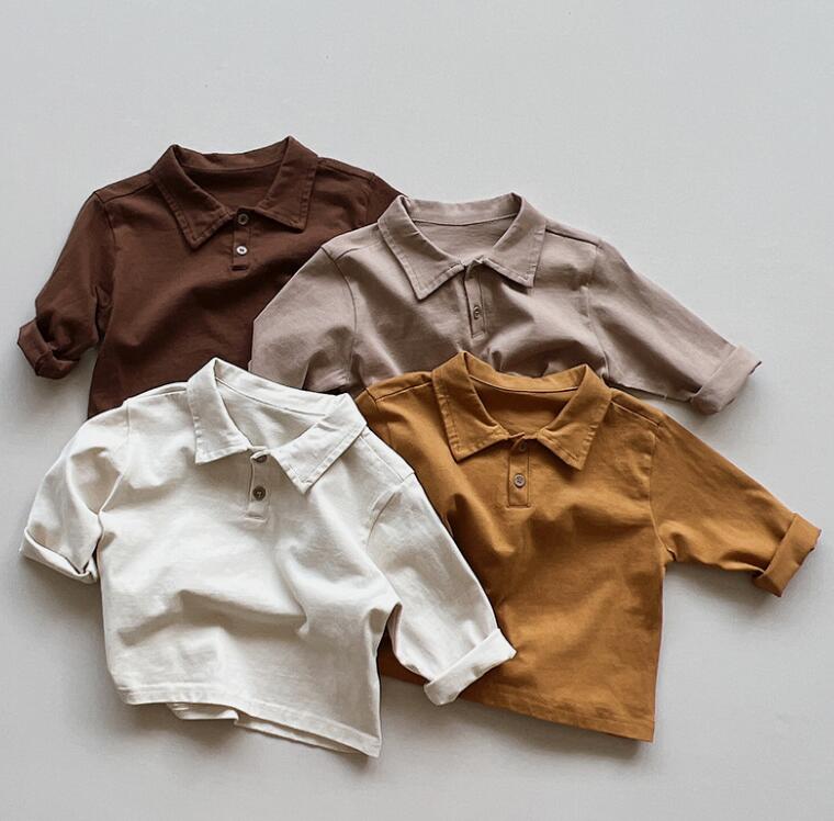 2024★春秋新作★韓国風子供服★ポロシャツ★4色80-130CM