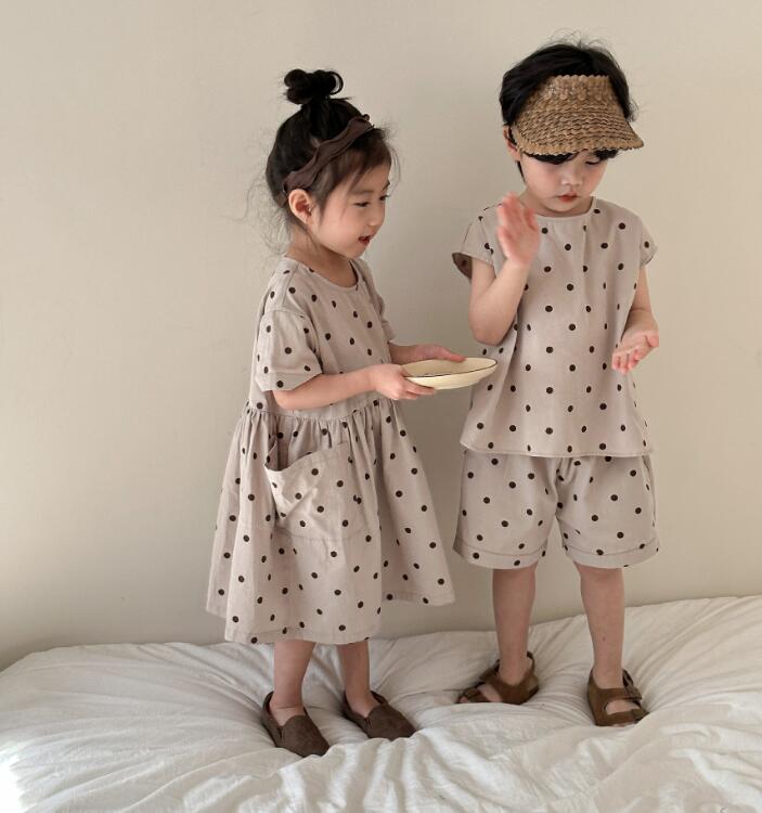 2024★春夏新作★韓国風子供服★トップス+ズボン★ワンピース★2色80-150CM