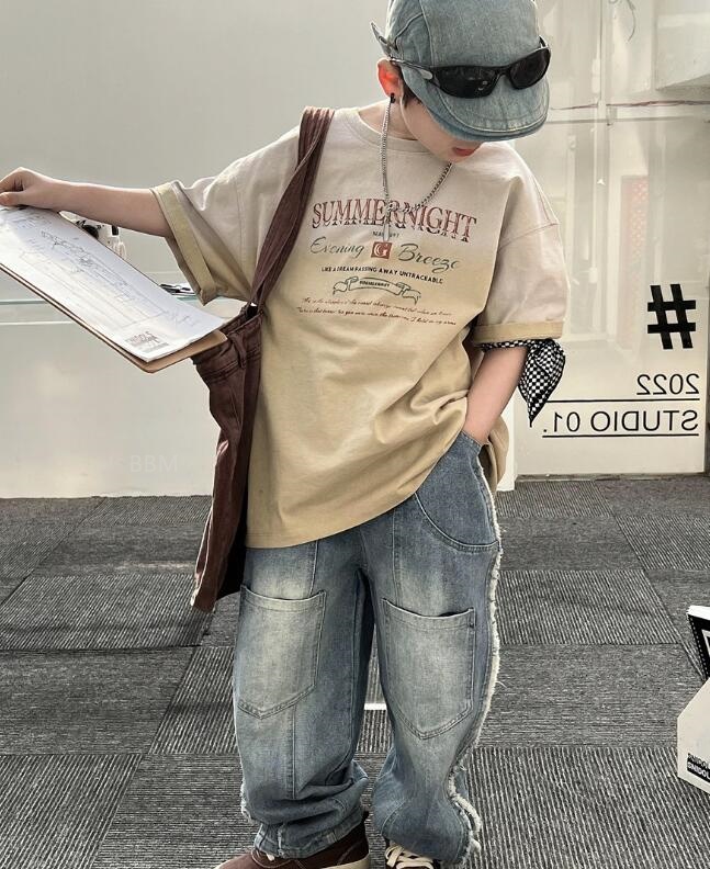 2024★春秋新作★韓国風子供服★Tシャツ★2色90-160CM