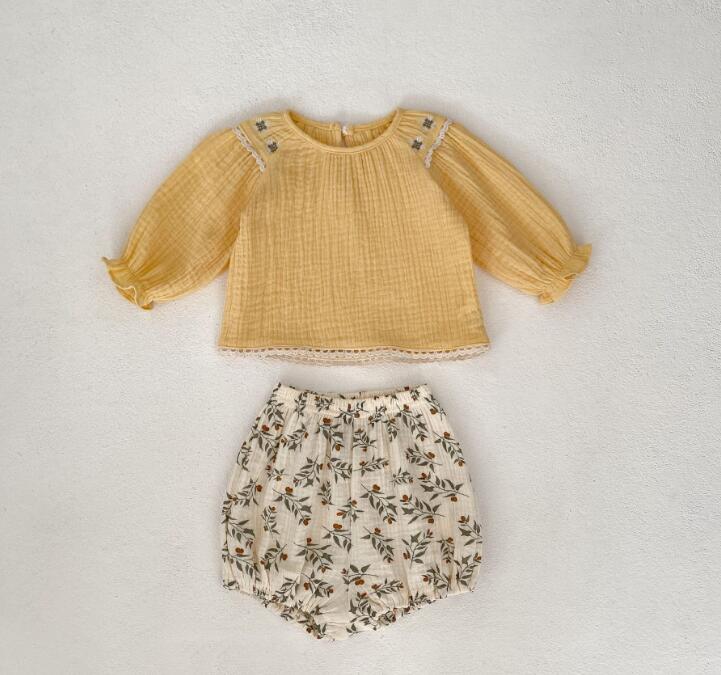 2024★春秋新作★韓国風子供服★トップス+ズボン2セット★66-100CM