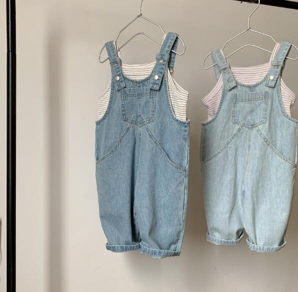 子供服★サロペット★デニム★韓国風子供服★キッズ★男女兼用★2色★80-130CM