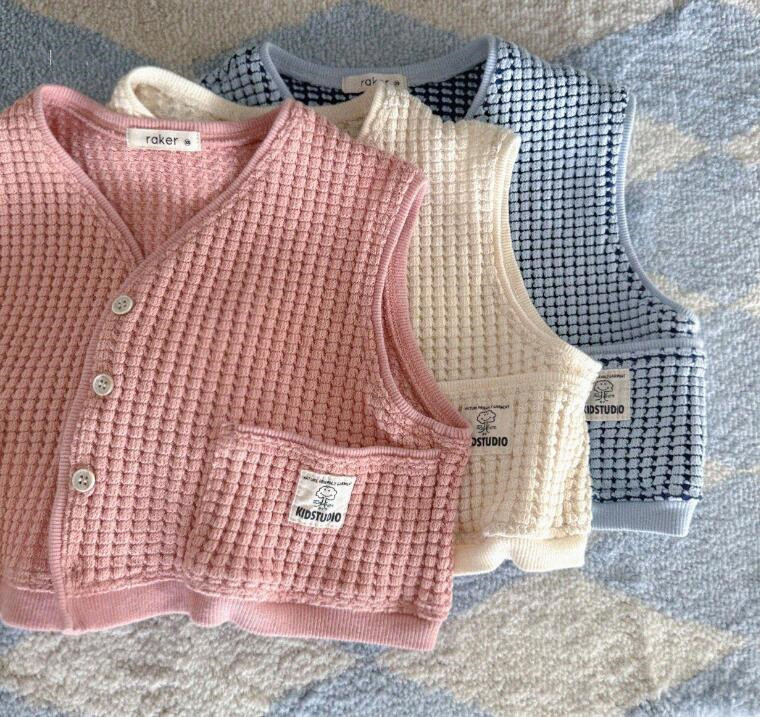 2024年新★子供服　ベストコート★73-100cm★3色