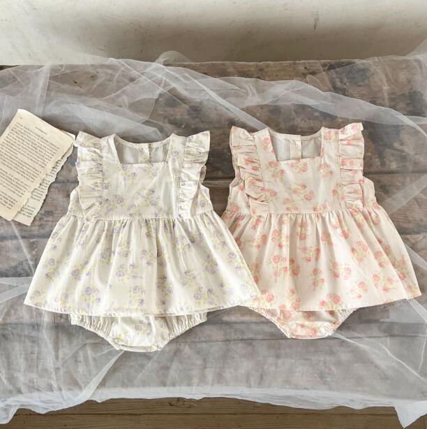 「2024」子供服★トップス+パンツ★セットアップ★韓国風子供服★ベビー★2色★66-100CM