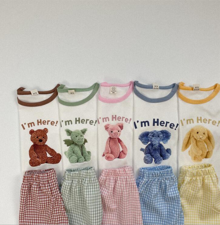 2024★春夏新作★韓国風子供服★トップス+ズボン2セット★5色80-130CM