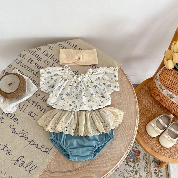 「2024」子供服★トップス+パンツ★セットアップ★花柄★可愛い★66-100CM