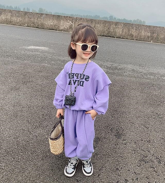 2024★春秋新作★韓国風子供服★トップス+ズボン2セット★2色90-130CM