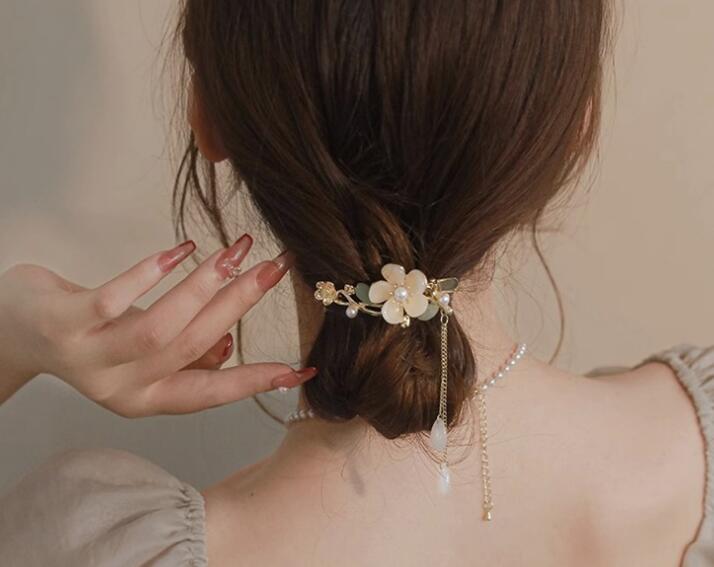 新作★女の子用★ヘアピン★可愛い　花造形★まとめ髪用★髪飾り★ヘアアクセサリー★