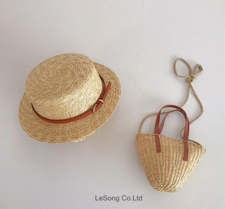 2024年夏新品★子供用★草編み帽子&バッグ分けて販売★