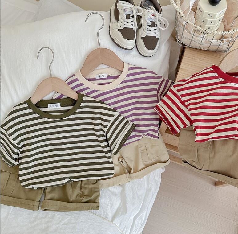 2024★春夏新作★韓国風子供服★トップス+ズボン2セット★カジュアル★4色90-140CM