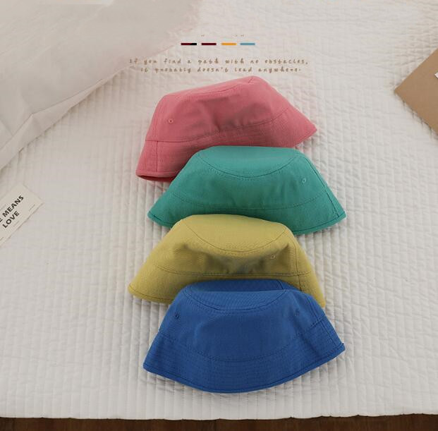 「2024」子供用★帽子★バケットハット★キッズ★男女兼用★日焼け防止★無地★4色