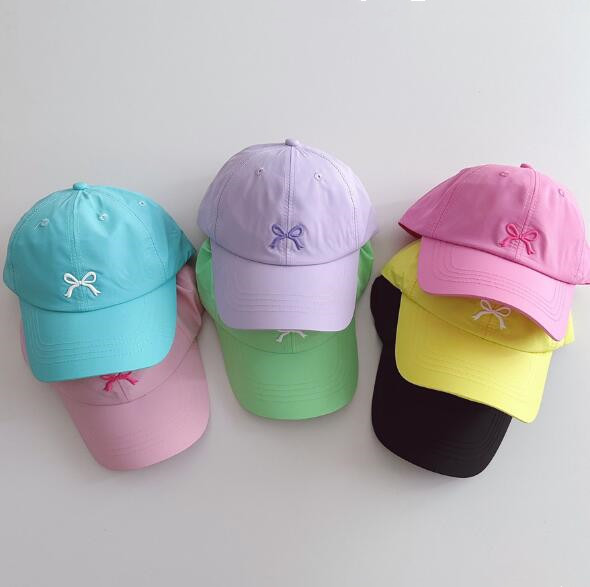 「2024」子供用★帽子★キャップ★キッズ★野球帽★速乾★蝶結び★韓国風★7色
