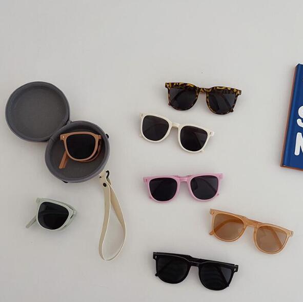 メガネ+収納箱★折り畳み可能★キッズ★子供用★サングラス★子供向けメガネ★7色