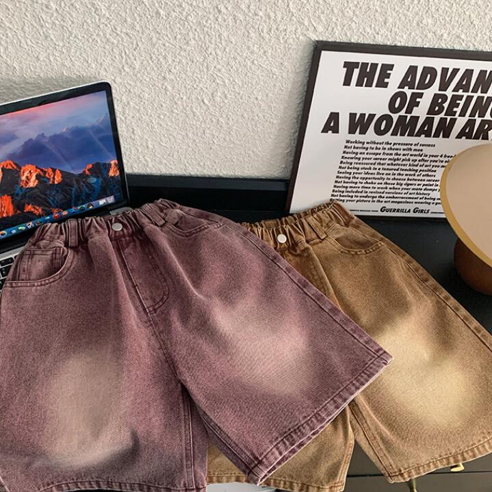 「2024」子供服★ボトムス★ジーンズ★韓国風子供服★キッズ男の子★2色★90-150CM