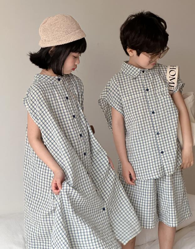 2024夏新品★子供服　上下セット&シャツワンピース★90-150cm★