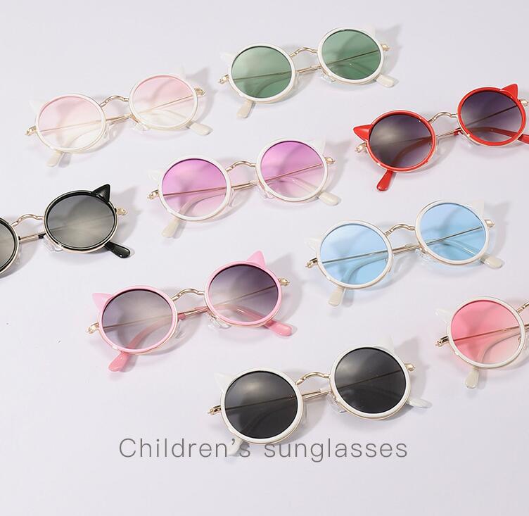 メガネ★子供用★サングラス★子供向けメガネ★男女兼用★撮影道具★猫耳造形★9色