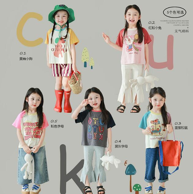 2024夏新品★子供服　トップス★90-150cm★5柄