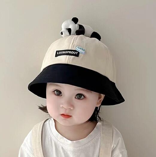 「2024」子供用★帽子★バケットハット★キッズ★男女兼用★パンダ★可愛い★7色