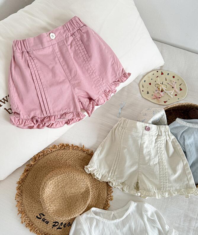 2024夏新品★子供服　女の子ズボン★90-140cm★2色