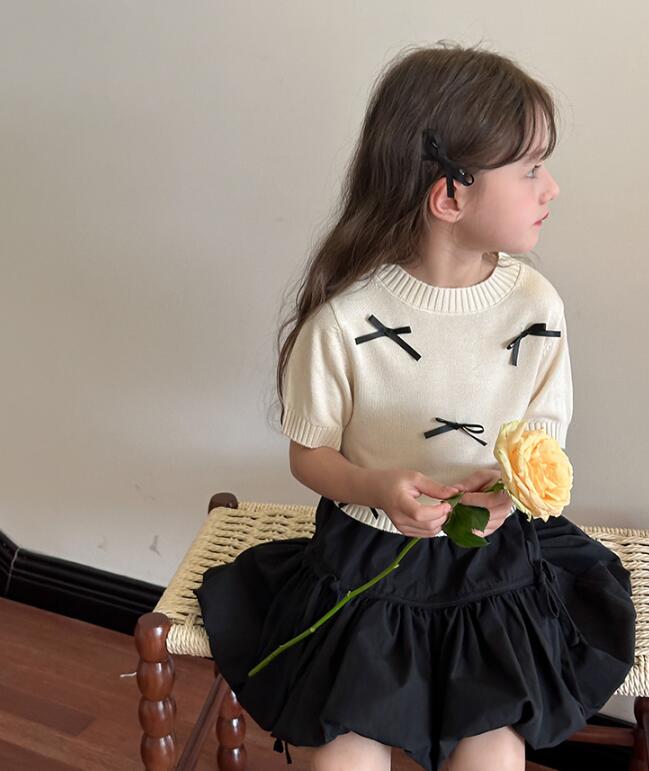 2024夏新品★子供服　ニットトップス★90-160cm★