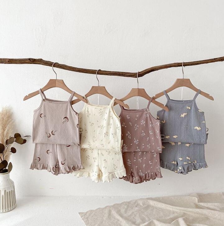 2024★夏新作★韓国風子供服★トップス+ズボン★4色90-140CM