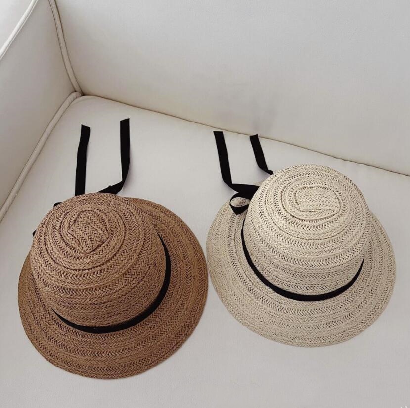 「2024」子供用★帽子★麦わら帽子★キッズ★リボン★可愛い★2色