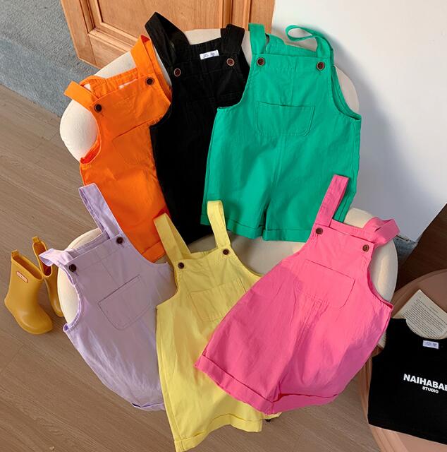 「2024」子供服★サロペット★韓国風子供服★キッズ★男女兼用★6色★90-150CM